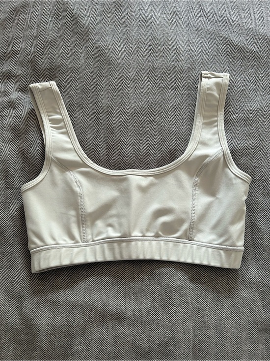 Other - 🔥4 for $25 Sports Bra Everyday Scoop Neck Stretch Bralette - Cream Sports Bra